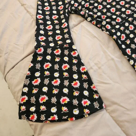 Boden Miriam Jersey Tunic Dress Midi Bell Sleeve Black Floral - Picture 9 of 10